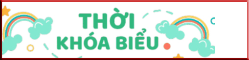 thời khoá biểu